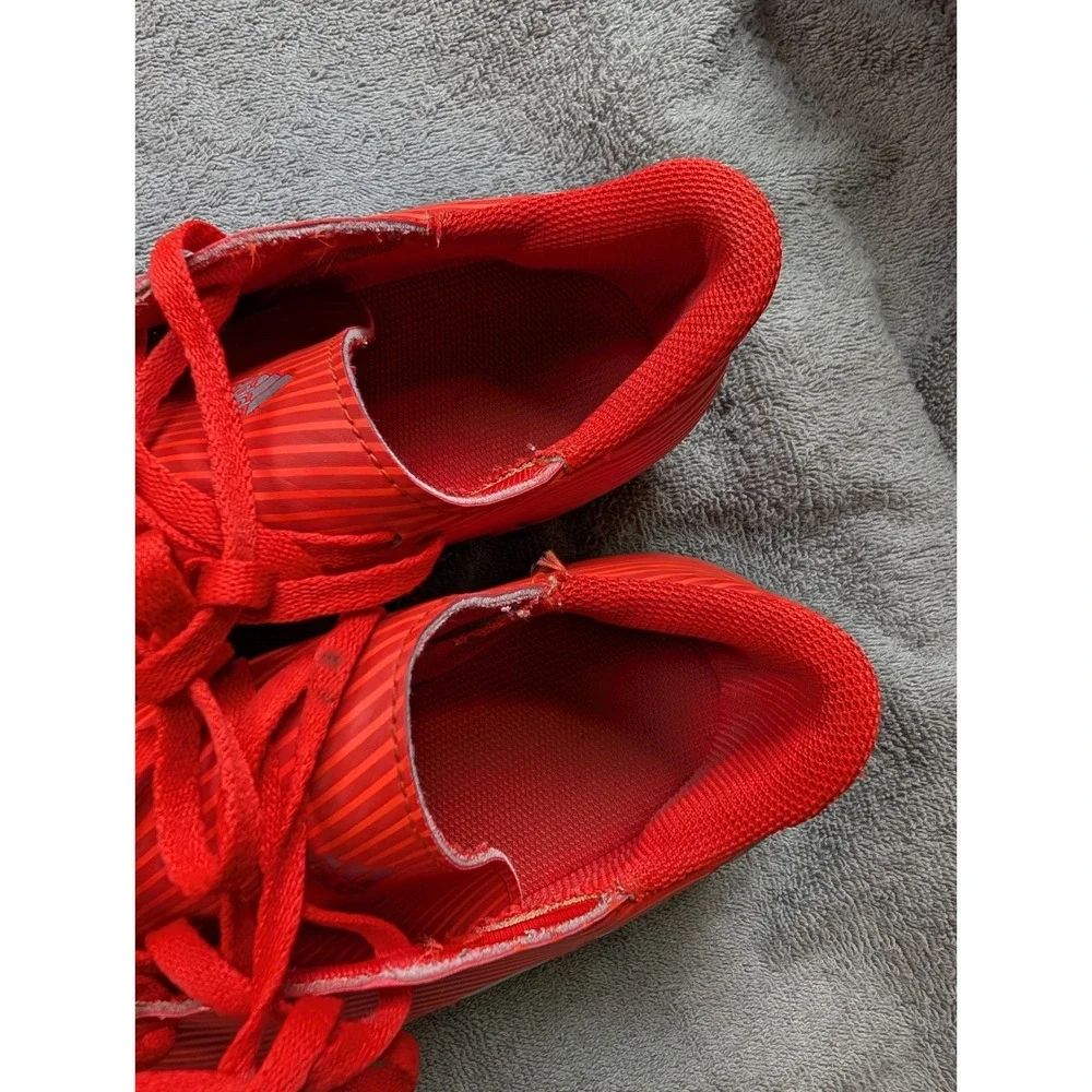 Adidas Nemeziz Size‎ 10 Mens Soccer Cleats Red Silver Striped Molded